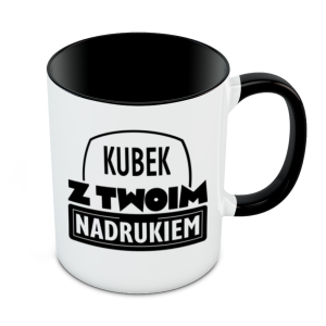 Kubek  Combo z nadrukiem - czarny
