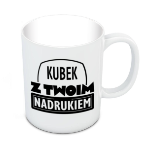 Kubek Combo z nadrukiem - biały